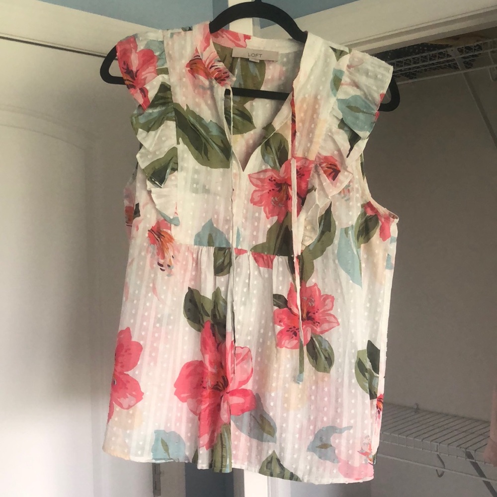 Loft floral blouse